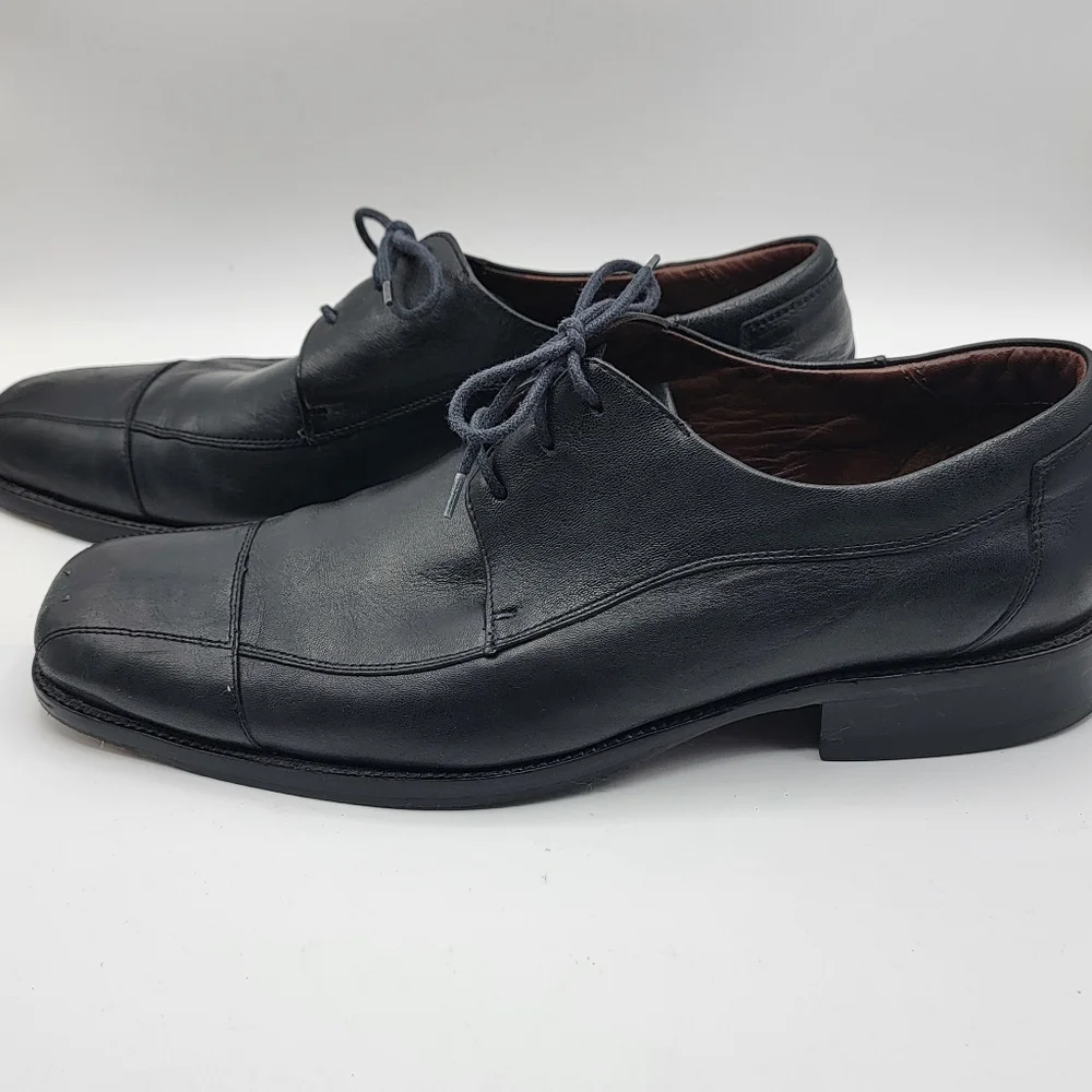 Johnston‎ & Murphy Classic Black Lace Up Shoes Size 13M